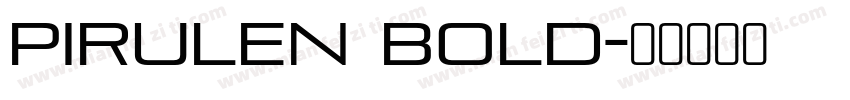 Pirulen Bold字体转换